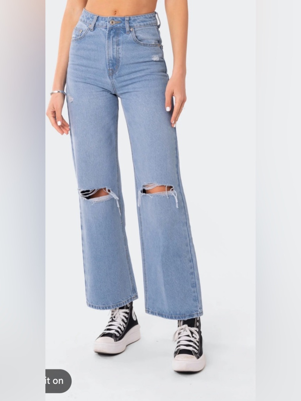 NWT Editkted Lori High rise jeans size XS